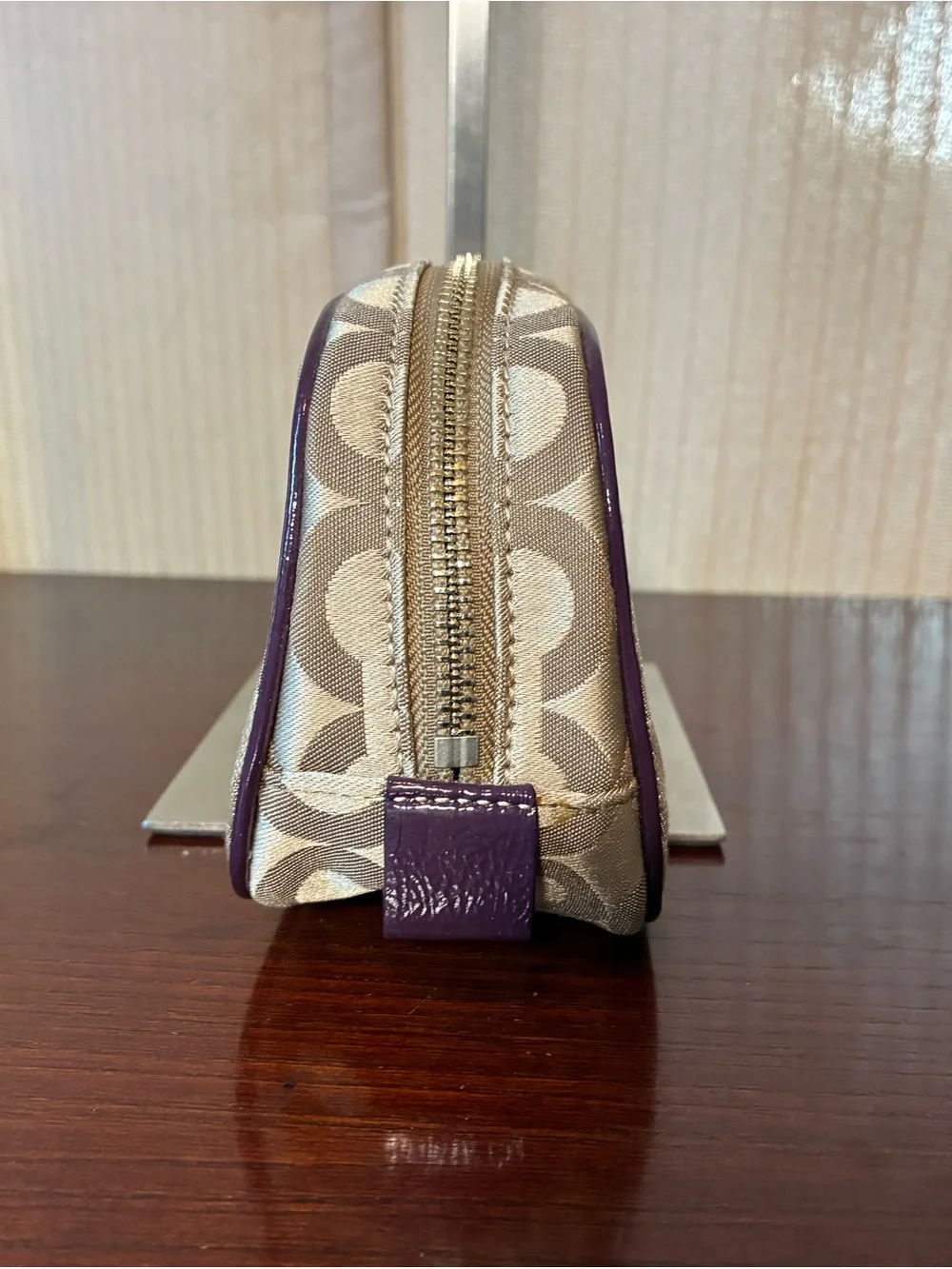 Coach Poppy Chan Violet Cosmetic Pouch